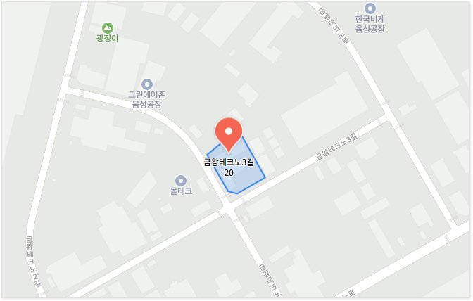 음성 1공장 지도